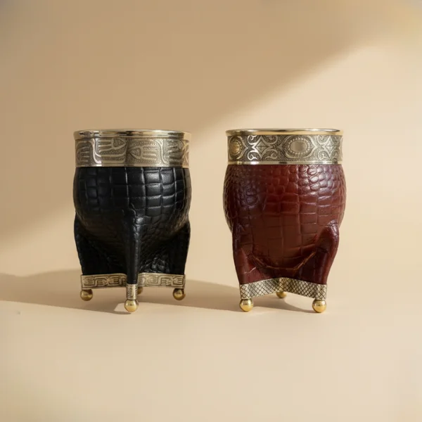 Mate Imperial Croco con Base y Pelotitas – Exclusivo