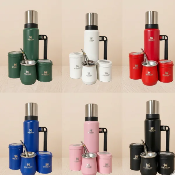 Set Completo Stanley – Termo + Yerbera + Mate – Edición Premium